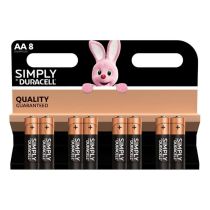 Pack pilas DURACELL Simply LR06 AA x 8 uds