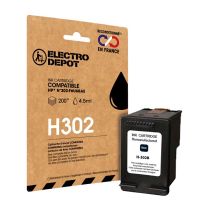 Cartucho de tinta negra ELECTRO DEPOT compatible con HP H302