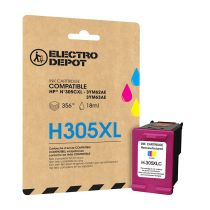 Cartucho de tinta ELECTRO DEPOT compatible con HP H305 XL 3 colores