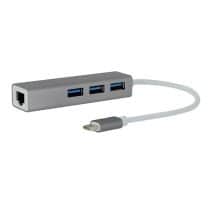 Hub Adaptador SEDEA USB-C => RJ45 + 3 puertos USB