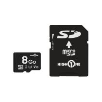 Tarjeta Micro SD HIGH ONE 8 Gb + adaptador