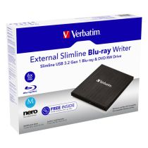 Grabadora VERBATIM Externa Slim Blu-ray