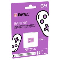 Tarjeta Micro SD EMTEC 64GB GAMING + funda