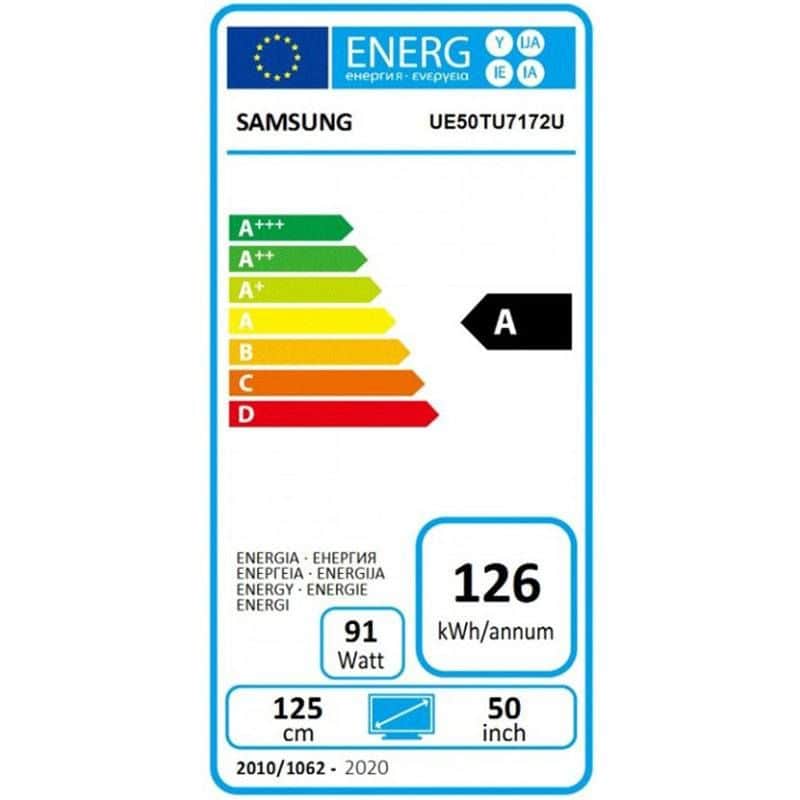 samsung ue50tu7172 kaina