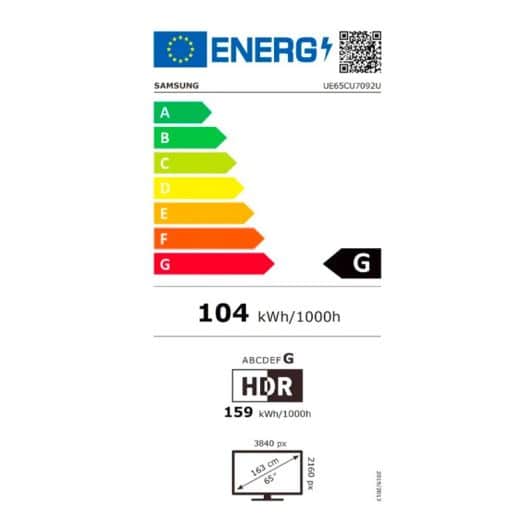 TV SAMSUNG 65CU7092 