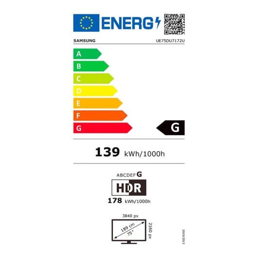 TV SAMSUNG UE75DU7172U