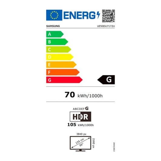 TV SAMSUNG 50DU7172