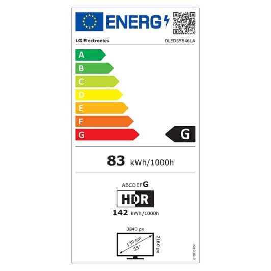 TV OLED LG OLED55B46