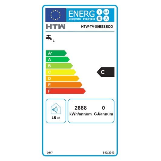 Termo eléctrico HTW HTW-TV-80ESS (80 litros)