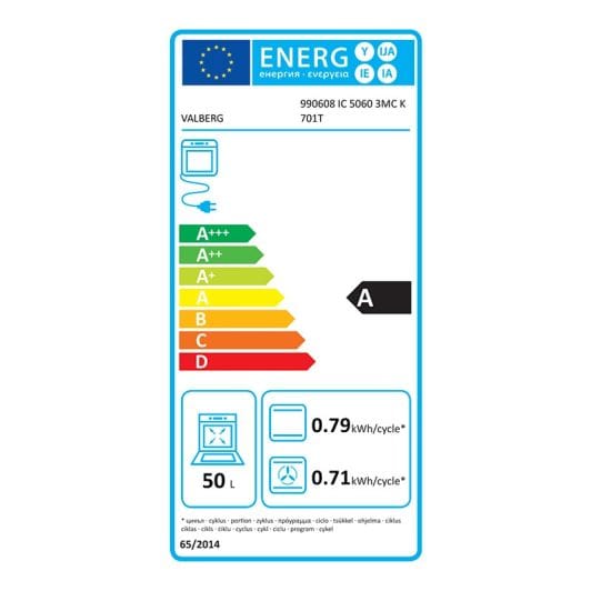 Cocina Inducción 50cm. VALBERG IC 5060 3MC K 701