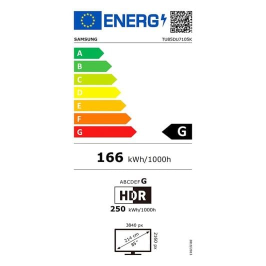 TV SAMSUNG 85DU7105