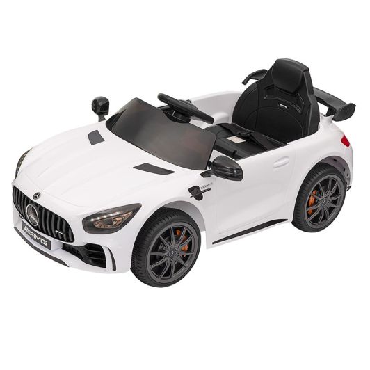 Coche eléctrico para niños MERCEDES GTR AMG blanco