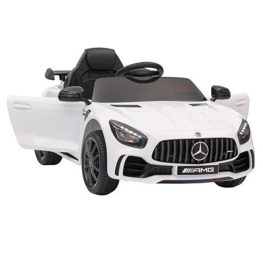 Coche eléctrico para niños MERCEDES GTR AMG blanco