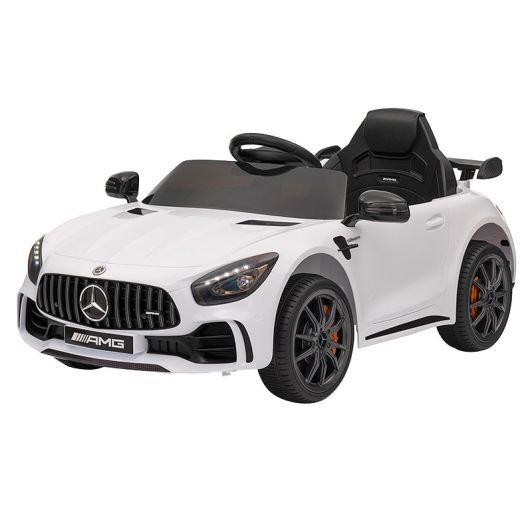 Coche eléctrico para niños MERCEDES GTR AMG blanco