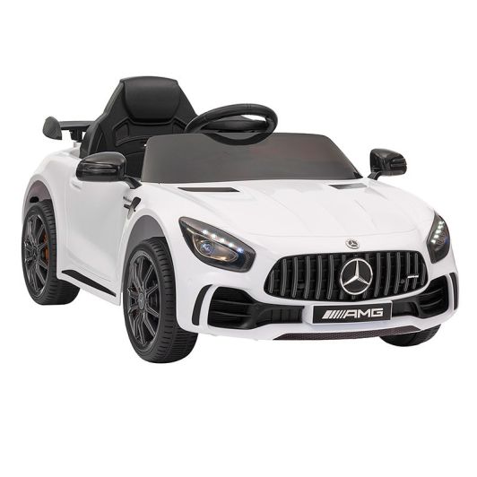 Coche eléctrico para niños MERCEDES GTR AMG blanco