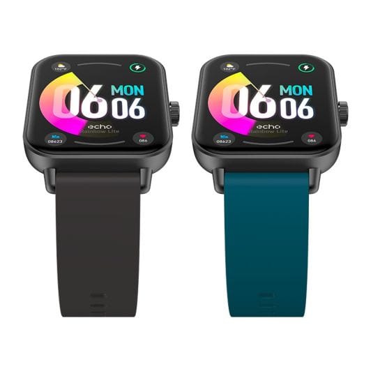 Reloj ECHO Rainbow Lite Negro Conectado + Correa Azul