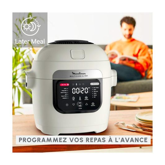 Olla Multifunción Airfry MOULINEX Multicook & Fry MZ7301F