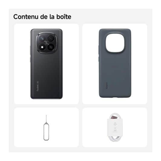 Movil inteligente XIAOMI Redmi Note14 Pro+ 5G 512 GB negro + funda