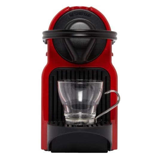 Cafetera de cápsulas KRUPS NESPRESSO Inissia XN1005 rojo + 7 cápsulas de regalo