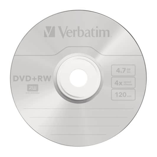 DVD+R VERBATIM Pack 5 DVD+RW JC