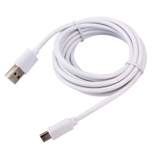 Cable EDENWOOD 2,5M BLANCO MICRO USB PVC