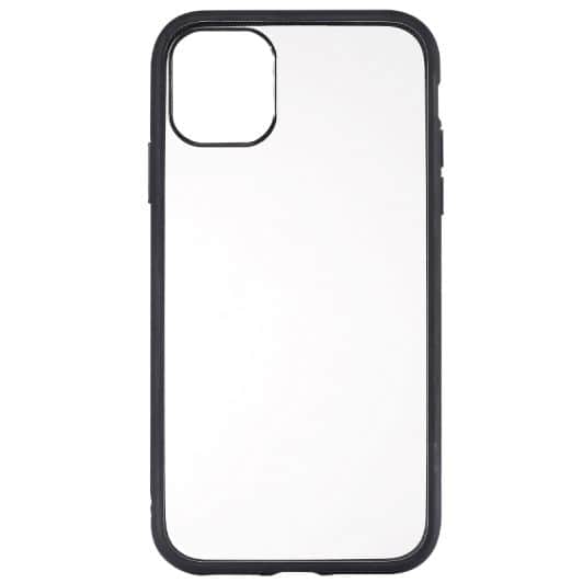 Carcasa protección iPhone 11 transparente contorno negro WE 