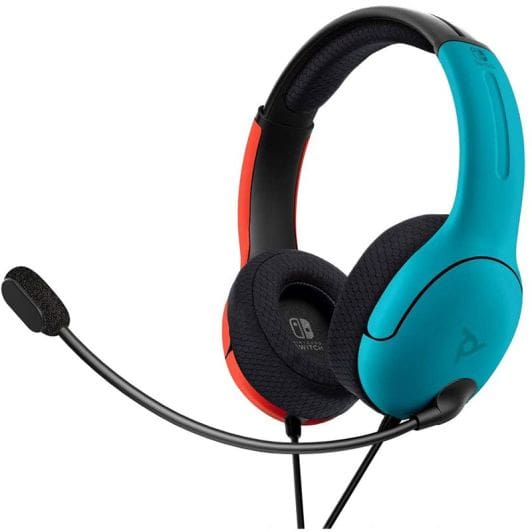 Auricular con micro PDP LVL40 SWITCH azul/rojo