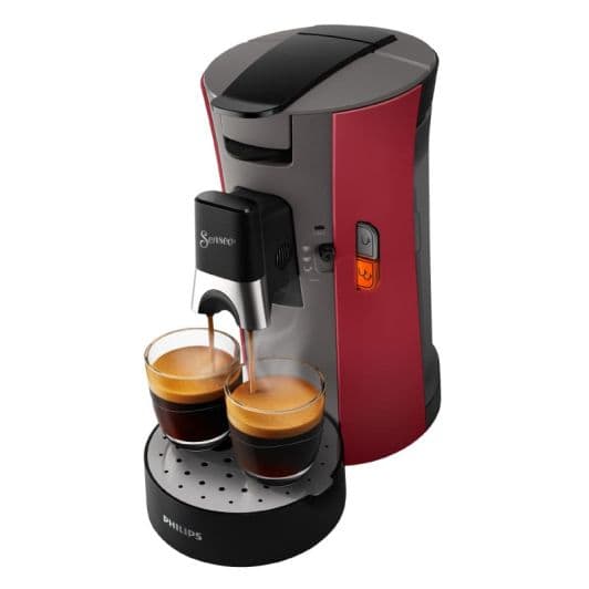 Cafetera monodosis PHILIPS SENSEO CSA240/91 rojo intenso