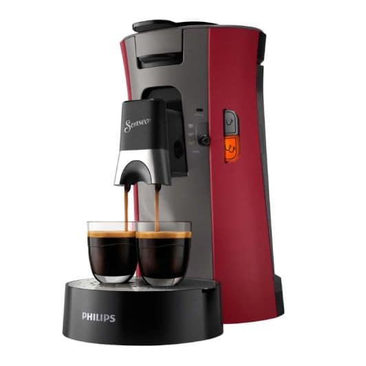 Cafetera monodosis PHILIPS SENSEO CSA240/91 rojo intenso