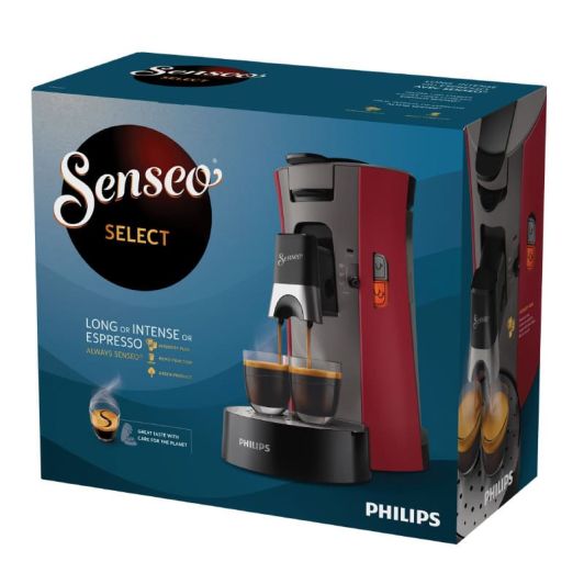 Cafetera monodosis PHILIPS SENSEO CSA240/91 rojo intenso