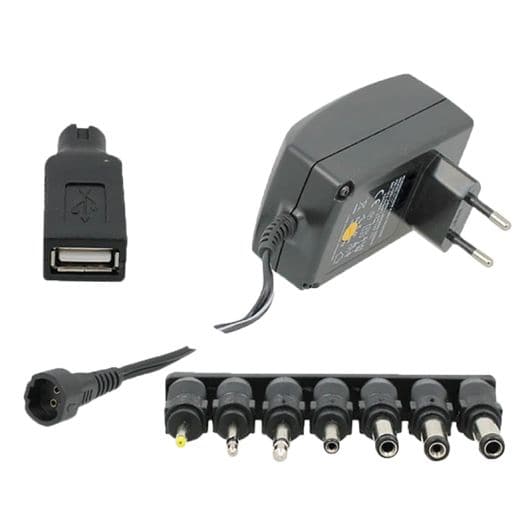 Fuente de alimentación universal EDENWOOD 3 a 12V 2,25A negro