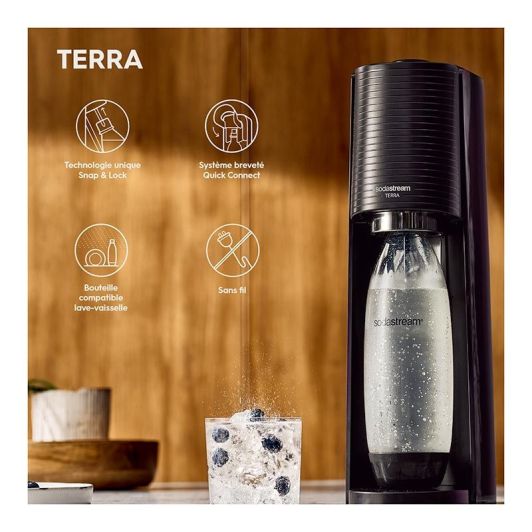 Máquina soda SODASTREAM TERRA negra