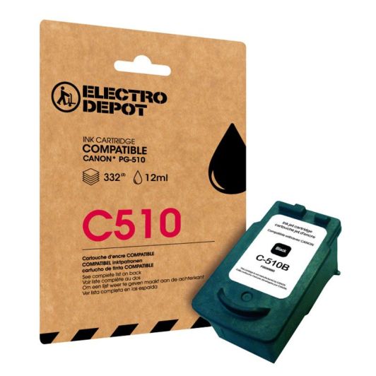 Cartucho de tienta ELECTRO DEPOT compatible Canon C510 negro