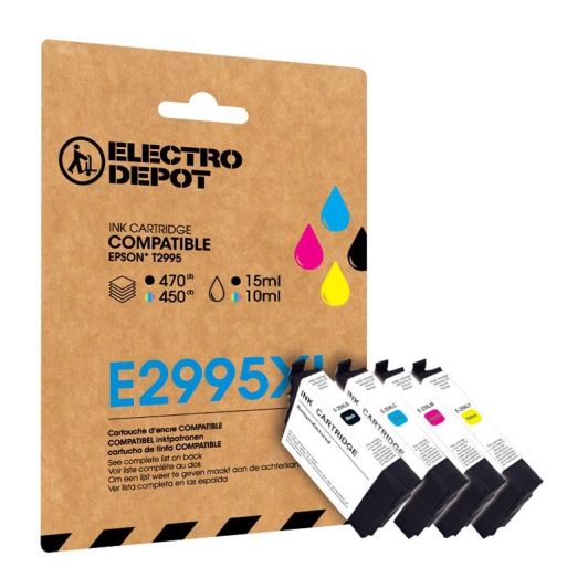 Cartucho ELECTRO DEPOT pack XL E2995 - F