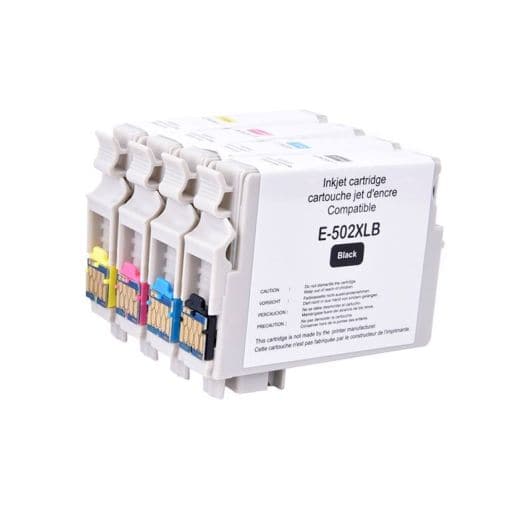 Cartucho de tinta ELECTRO DEPOT  compatible EPSON E502 pack XL negro y colores (Twin)