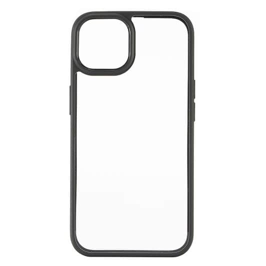 Carcasa WE  para iPhone 13 transparente con contorno negro