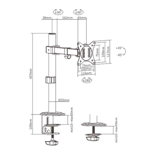 Soporte para monitor de 17' a 32' - SEDEA