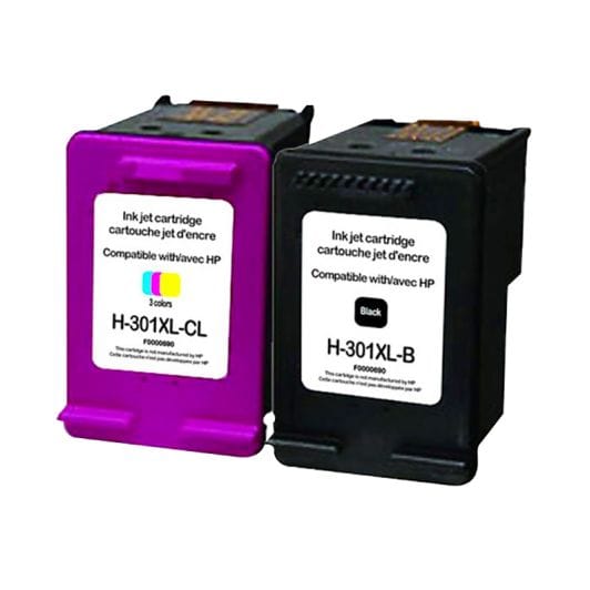 Cartucho de tinta ELECTRO DEPOT  compatible HP H301pack XL negro y colores