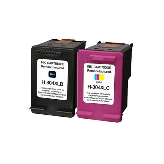 Cartucho de tinta ELECTRO DEPOT compatible con HP H304 pack XL negro y colores