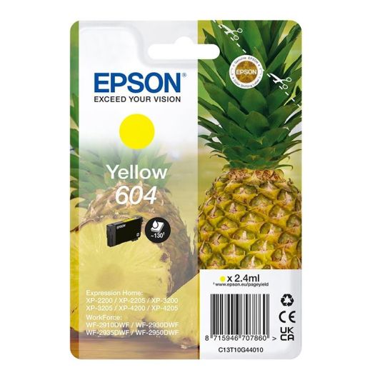 Cartucho EPSON 604 Piña Amarillo