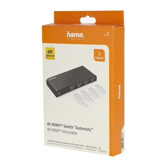 CONMUTADOR HAMA HDMI 4K 3 ENTRADAS/1 SO