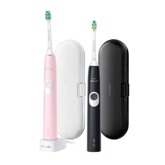 Cepillo dientes PHILIPS HX6800/35 pack de 2 rosa y negro