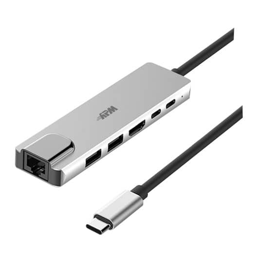 HUB APM USBC con USBA, USBC, HDMI, RJ45