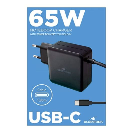 Cargador PC BLUESTORK USB-C 65W