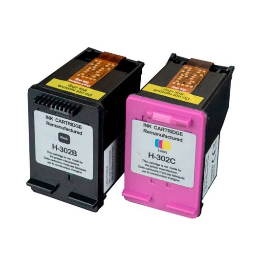 Cartucho de tinta ELECTRO DEPOT compatible con HP H302 negro y color