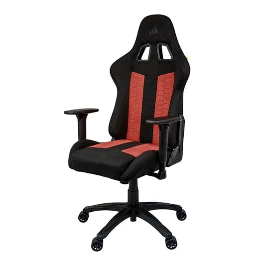 Silla Gaming CORSAIR TC100 negro y rojo