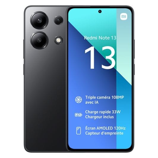 Movil XIAOMI Redmi Note 13 4G 256Go Noir