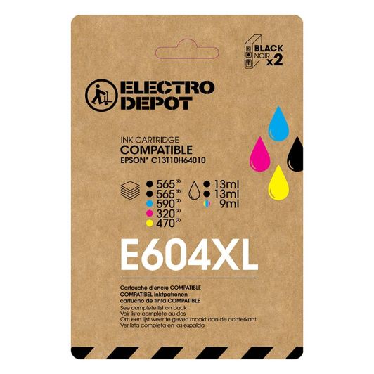 Cartucho ELECTRO DEPOT pack XL E604 - An