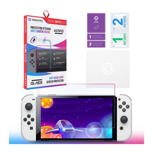  Cristal Templado ONIVERSE anti luz azul para NINTENDO Switch OLED