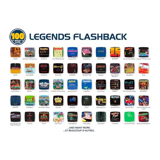 Consola Retro Legends Flashback 100 Juegos, 2 Mandos, HDMI 720p, Plug&play